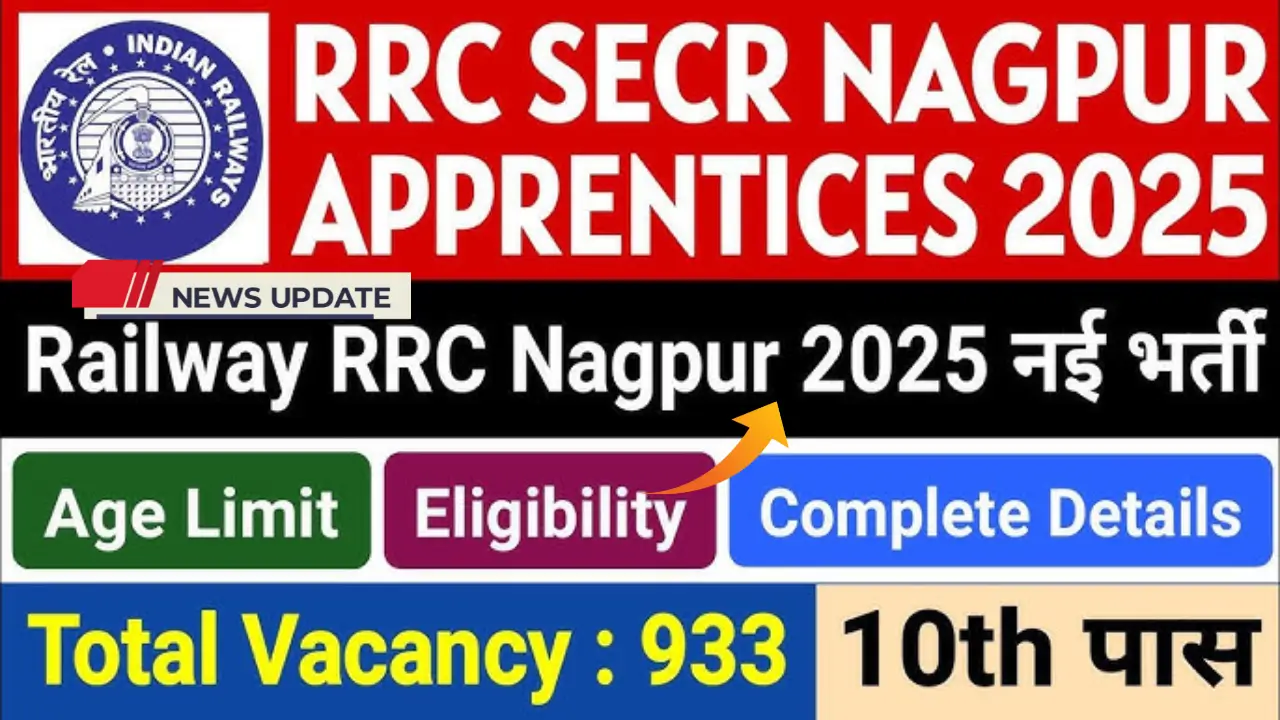 Railway RRC SECR Apprentice Recruitment