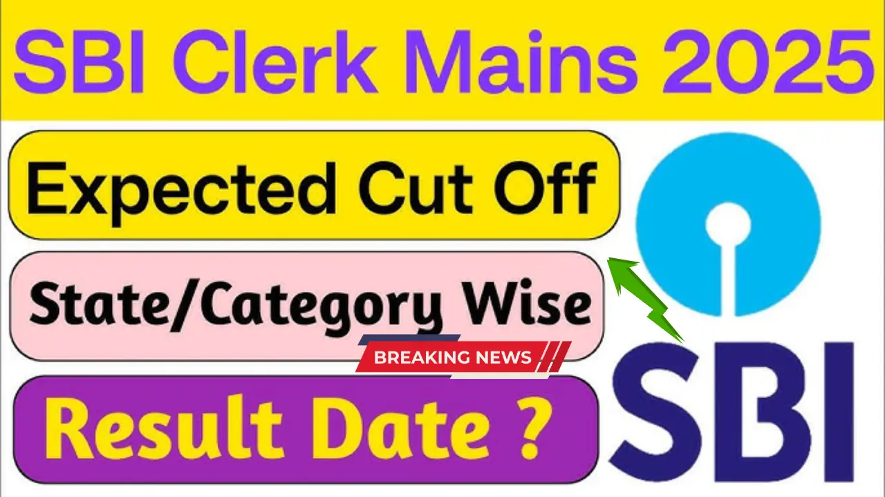 SBI Clerk Mains Cut Off 2025